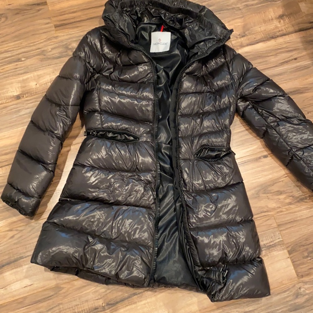 Moncler jacket, worn